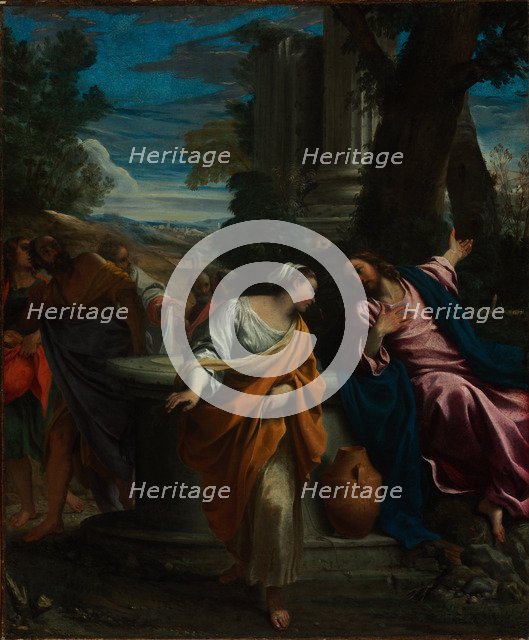 Christ and the Samaritan Woman, ca 1595. Artist: Carracci, Annibale (1560-1609)
