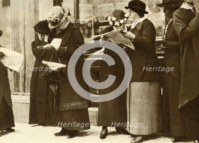 The sinking of the 'Lusitania', May 1915, (1935). Creator: Unknown.