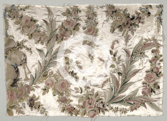 Coverlet Fragment, c. 1760-1770. Creator: Philippe de Lasalle (French, 1723-1805).