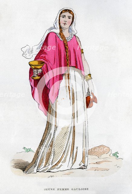 Young female Gaul, 1882-1884. Artist: Unknown