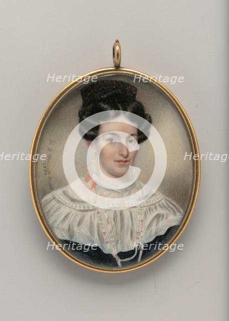 Portrait of a Lady, 1834. Creator: Moses B Russell.