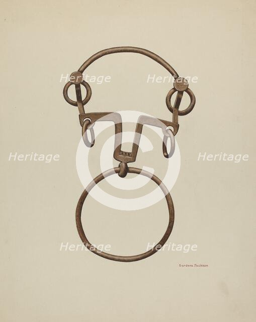 Ring Bit, c. 1938. Creator: Gordena Jackson.