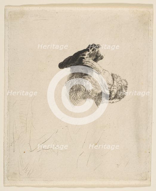 Old Man Shading His Eyes with His Hand, ca. 1639. Creator: Rembrandt Harmensz van Rijn.