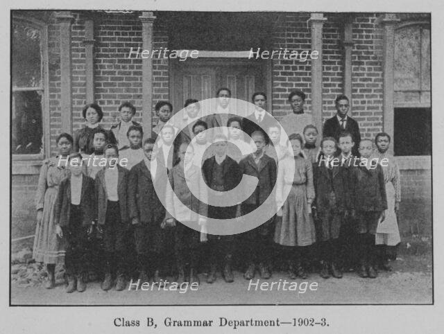Class B, Grammar Department- 1902-3. Creator: Unknown.