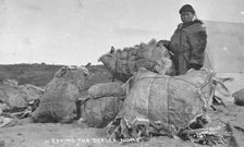 Eskimo fur dealer, between c1900 and c1930. Creator: Lomen Brothers.