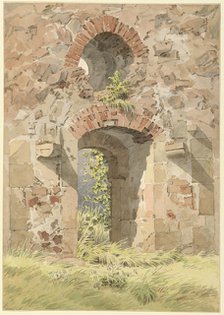 Ruin of the Monastery of the Holy Cross, Meissen, 1824. Creator: Friedrich, Caspar David (1774-1840).