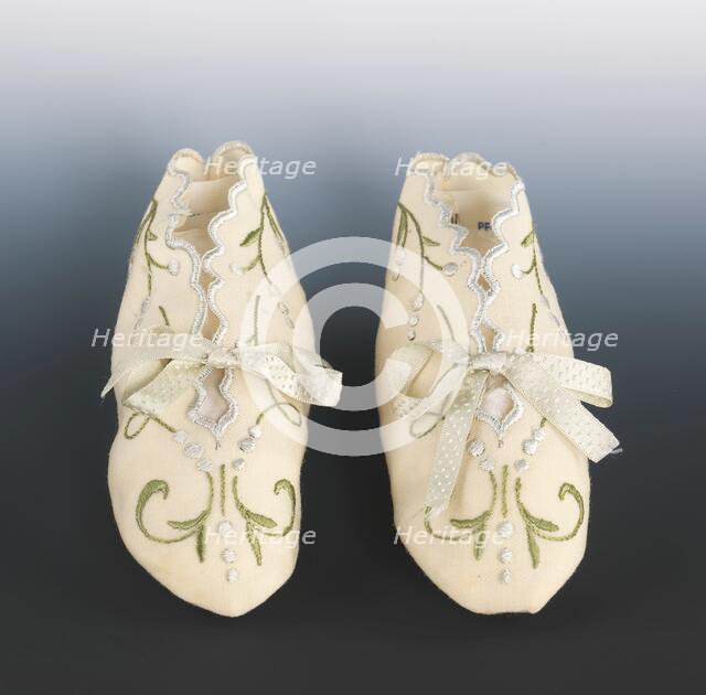 Bootees, American, 1870-90. Creator: Unknown.