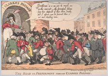 The Road to Preferment Through Clarke's Passage, March 5, 1809., March 5, 1809. Creator: Thomas Rowlandson.