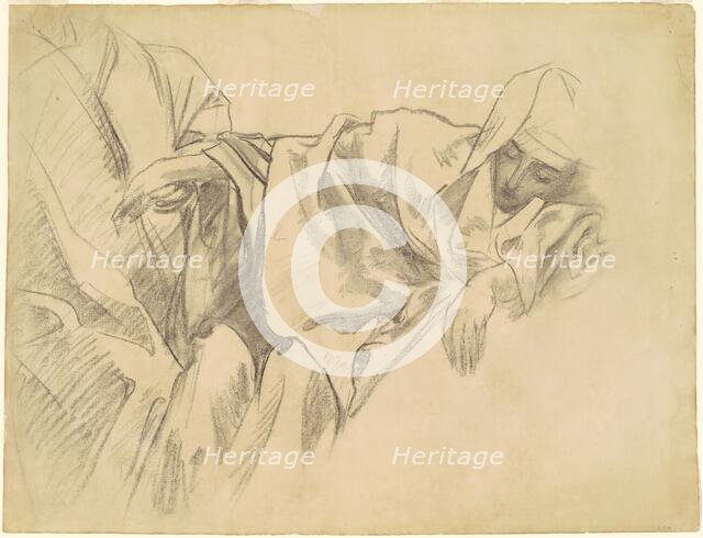 Study of the Crucifixion for "Fifteen Mysteries of the Rosary", 1903-1916. Creator: John Singer Sargent.