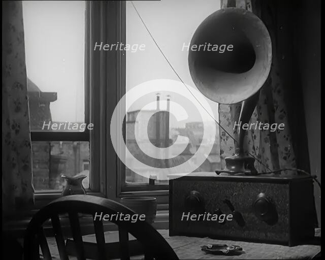A Wireless on a Table, 1926. Creator: British Pathe Ltd.