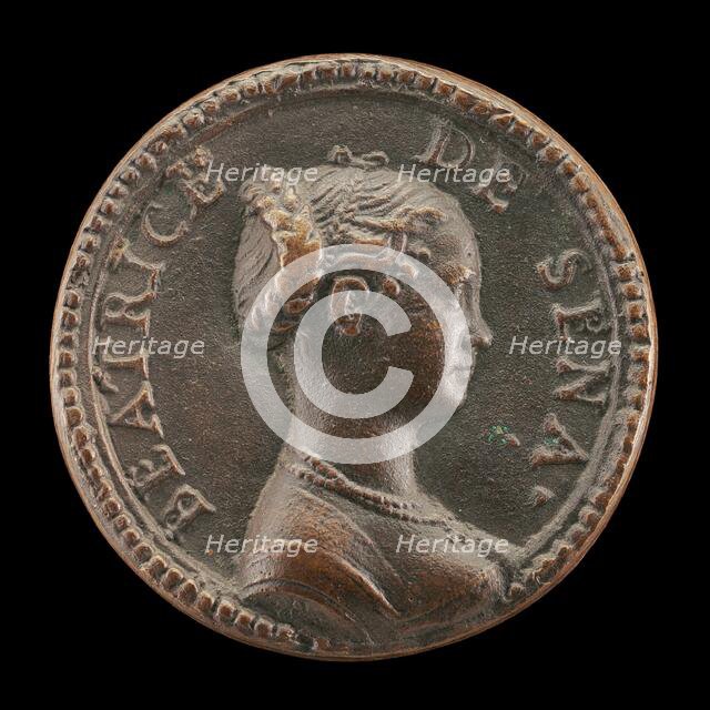 Beatrice of Siena [obverse], probably 1540/1586. Creator: Pastorino Pastorini.