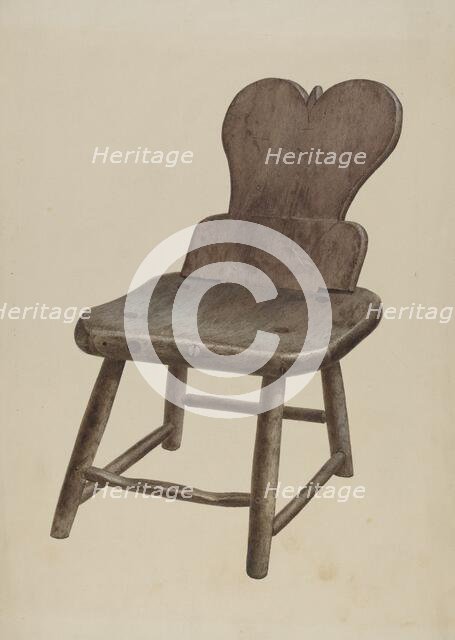Pa. German Chair, 1935/1942. Creator: Unknown.