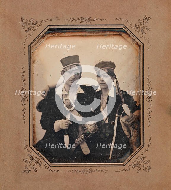 Franz Friedrich (né Melnik Böhmen) and Friend, 1840s. Creator: Unknown.