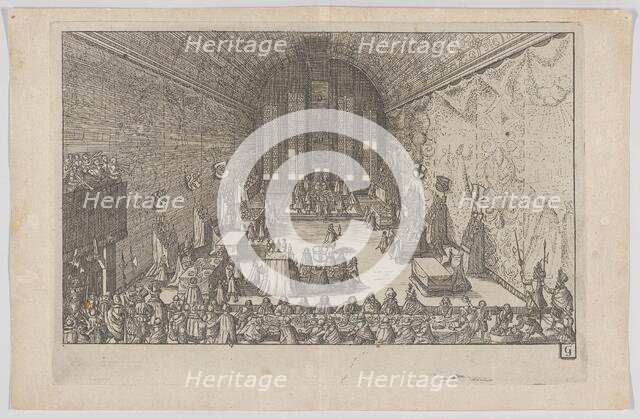Plate G: Election and Coronation of Emperor Maximilian II, 1612., 1612. Creator: Anon.