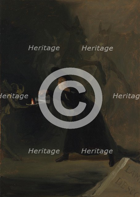 A Scene from The Forcibly Bewitched (El Hechizado por Fuerza), 1798. Artist: Goya, Francisco, de (1746-1828)