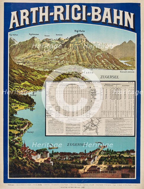 Arth-Rigi railway line, 1895. Creator: Anonymous ().