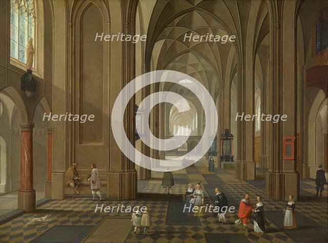 Interior of a Church, c1610-1650. Creator: Peeter Neeffs the Elder.