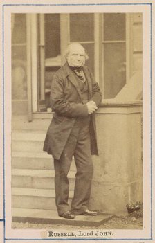 John Russell, 1st Earl Russell, about 1860-1862. Creator: Caldesi, Blanford & Co..