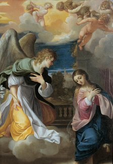 The Annunciation, 1603-1604. Creator: Carracci; Lodovico (1555-1619).