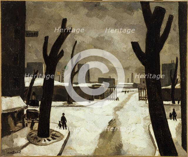 Snow (Porte de la Plaine), 1926, 1926. Creator: Louis Robert Antral.