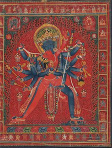 Chakrasamvara and consort Vajravarahi, 1450-1500. Creator: Unknown.