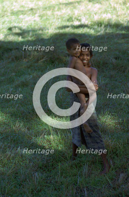 Sri Lankan children. Artist: CM Dixon Artist: Unknown
