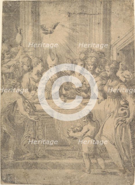 The presentation of Christ in the temple, ca. 1543-46. Creator: Andrea Schiavone.