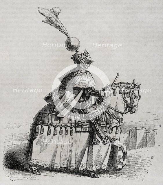 King John II wearing battle uniform, 15th century, 1852.  Creator: Unknown.