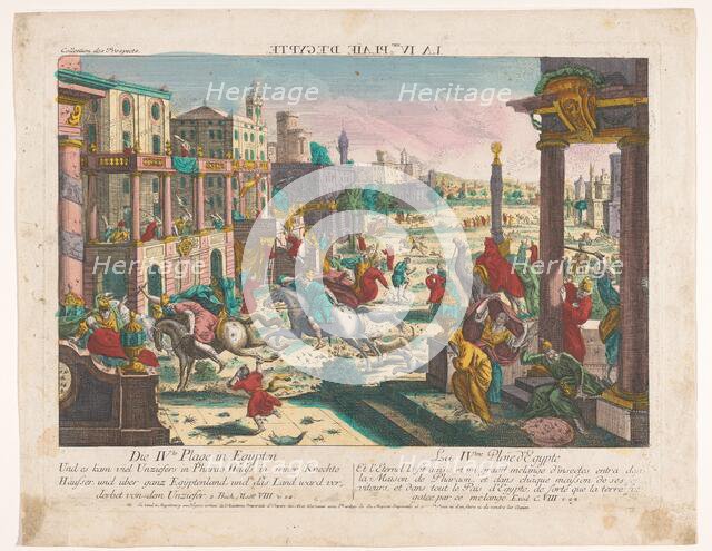 The fourth plague of Egypt, 1755-1779. Creator: Unknown.