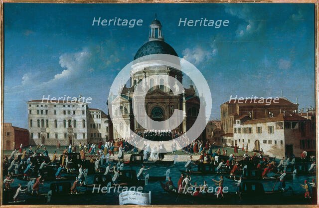 The wedding of a noble lady in Santa Maria della Salute, 1779-1792. Creator: Bella, Gabriele (1730-1799).