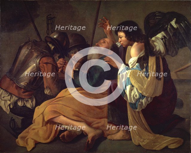 The Liberation of Saint Peter. Artist: Terbrugghen, Hendrick, follower of  