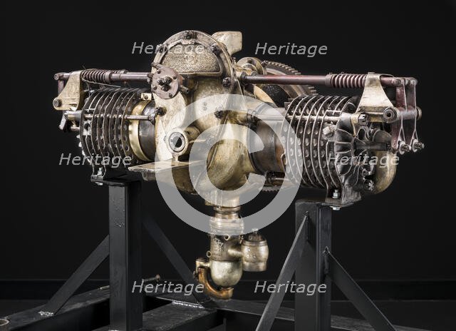 Detroit Horizontally-Opposed 2-Cylinder Engine, ca. 1910-11. Creator: Detroit Airplane Motor Company.