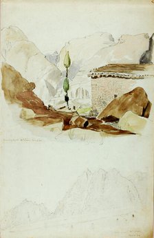 Convent of Elijah, Mt. Sinai, 1844. Creator: Miner Kilbourne Kellogg.