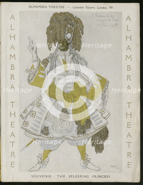 Title page of Souvenir program for Ballets Russes. Artist: Bakst, Léon (1866-1924)