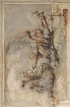 An Angel Carrying a Torch, c. 1500/1504. Creator: Filippino Lippi.
