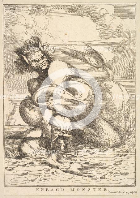 Enrag'd Monster (from Fifteen Etchings Dedicated to Sir Joshua Reynolds), December 8, 1778. Creator: John Hamilton Mortimer.