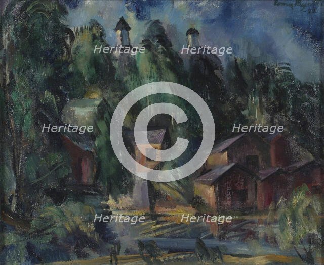 A View from Saarijärvi, 1922. Creator: Eemu Myntti.