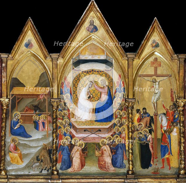 Triptych altarpiece. Artist: Daddi, Bernardo (1290-1350)