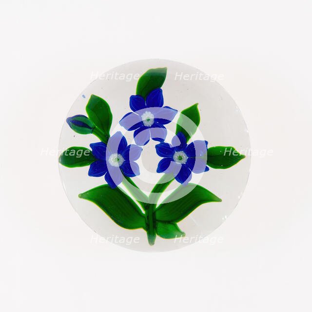 Paperweight, Baccarat, c. 1845-60. Creator: Baccarat Glasshouse.