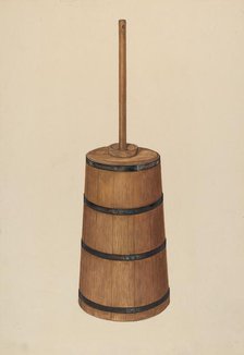 Handmade Churn, c. 1937. Creator: Rex F Bush.