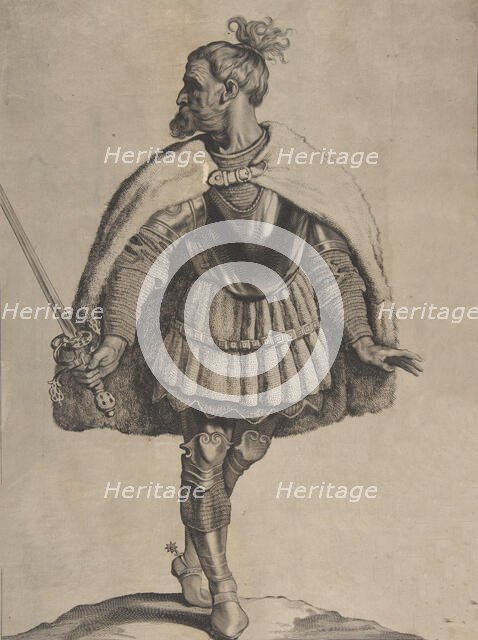 Svevus, from the series Peplus, sive Gothorum, Heruolorum..., 1650. Creator: Cornelis de Visscher.