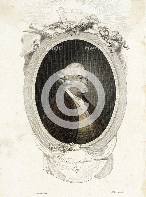 Portrait of David Hume (1711-1776), 1804. Artist: Warren, Charles Turner (1762-1823)