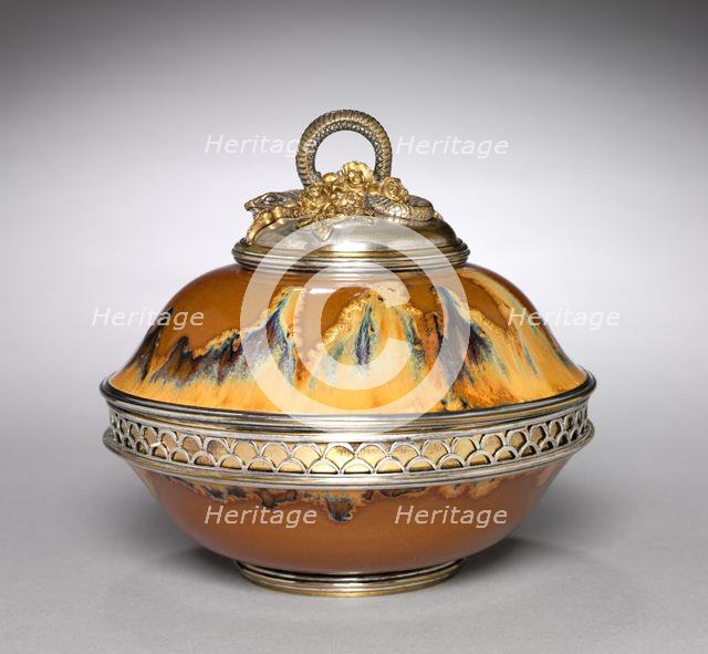 Covered Bowl, c. 1899-1900. Creator: Auguste Delaherche (French, 1857-1940).