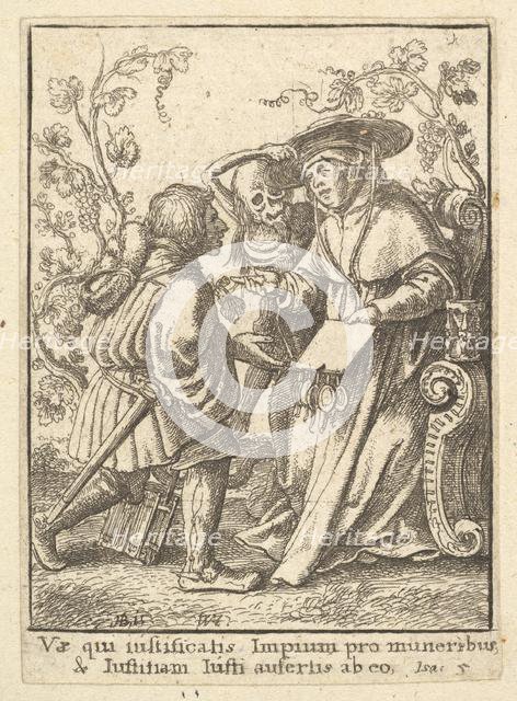 Cardinal, from the Dance of Death, 1651. Creator: Wenceslaus Hollar.