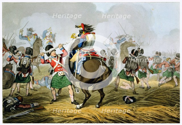Battle of Waterloo, 1815 (1817). Artist: Matthew Dubourg