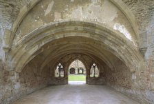 Chapter house, Cleeve Abbey, Somerset, 1999. Artist: J Bailey