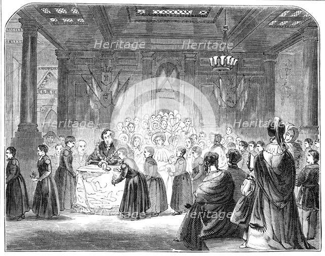 The Christ's Hospital Scholars at the Mansion-House, 1844. Creator: Unknown.