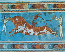  'Bullfighting', fresco in the palace of Knossos.