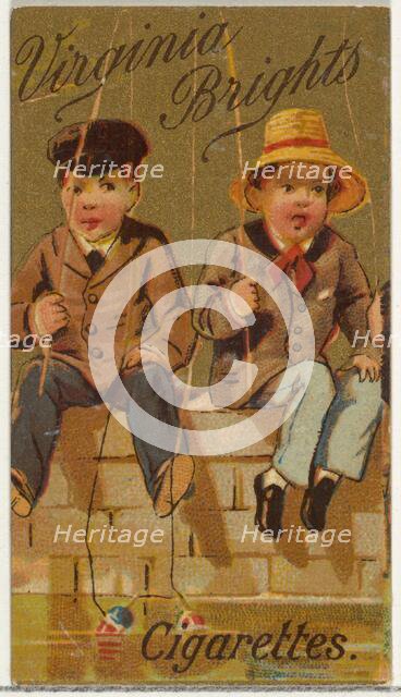 From the Girls and Children series (N64) promoting Virginia Brights Cigarettes for Allen &..., 1886. Creator: Allen & Ginter.