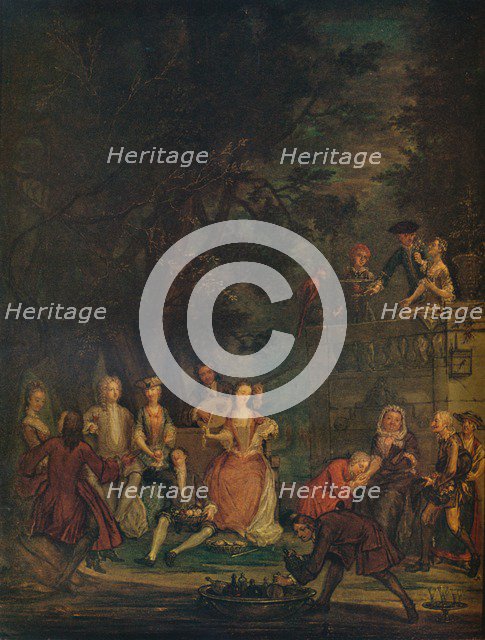 'A Conversation Piece', c1700 (1931). Artist: Marcellus Laroon the Younger.